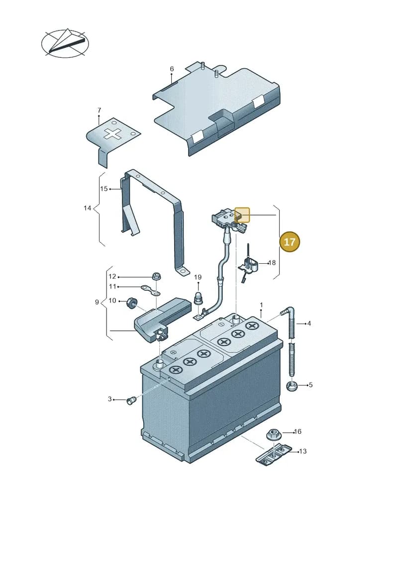8W0915181 — Audi TTS (2014-2023) diagram 850915000, position 17