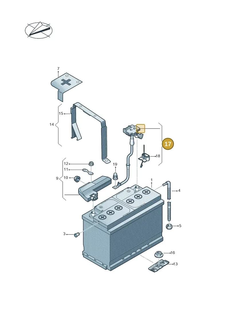 8W0915181 — Audi TT RS (2016-2023) diagram 898915000, position 17