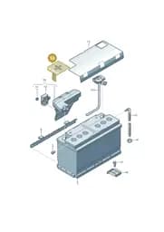 8W0915429A Audi Battery Pos Terminal Cover