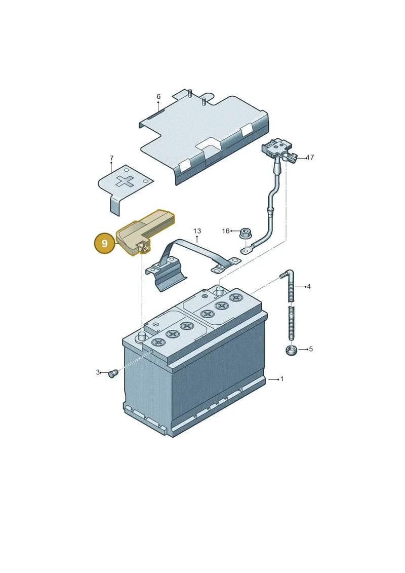 8W0915455 — Audi Q5 (2016-2025) diagram 896915000, position 9