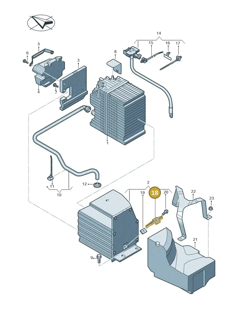 8W0915749 — Audi A5 Sportback (2016-2025) diagram 849915100, position 18