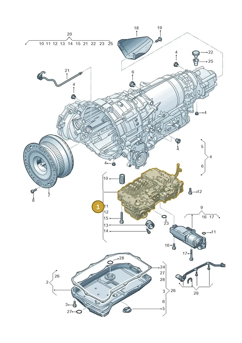 8W0927158E — Audi A5 Sportback (2016-2025) diagram 897325090, position 1