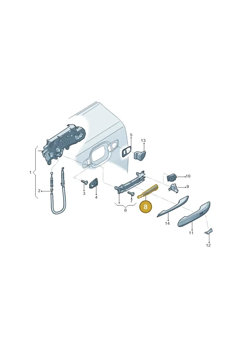 8W0927753 — Audi Q5 qu. 2.0 (2018-) diagram 428839000, position 8
