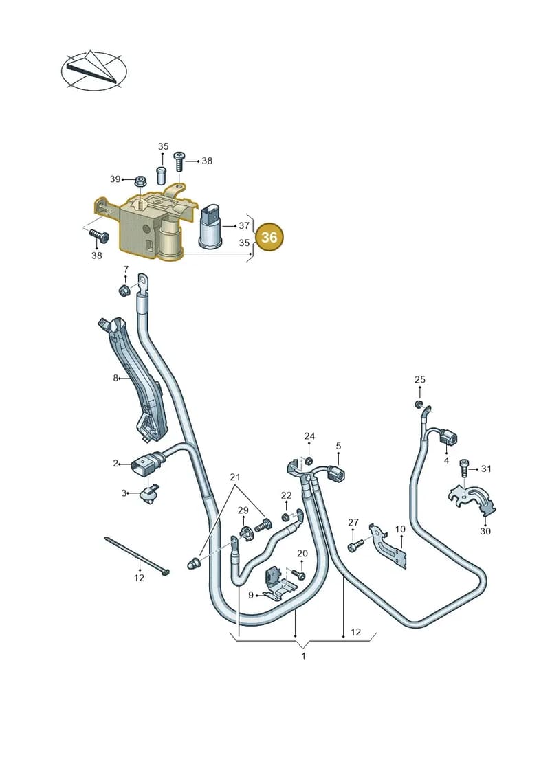 8W0941823 — Audi RS4 Avant (2017-2025) diagram 438972050, position 36