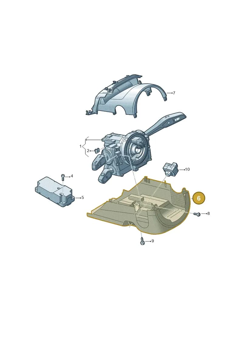 8W0953512C4PK — Audi RS4 Avant (2017-) diagram 859953500, position 6