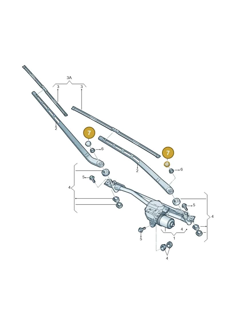 8W09552059B9 — Audi A7 Sportback (2014-2018) diagram 696955000, position 7