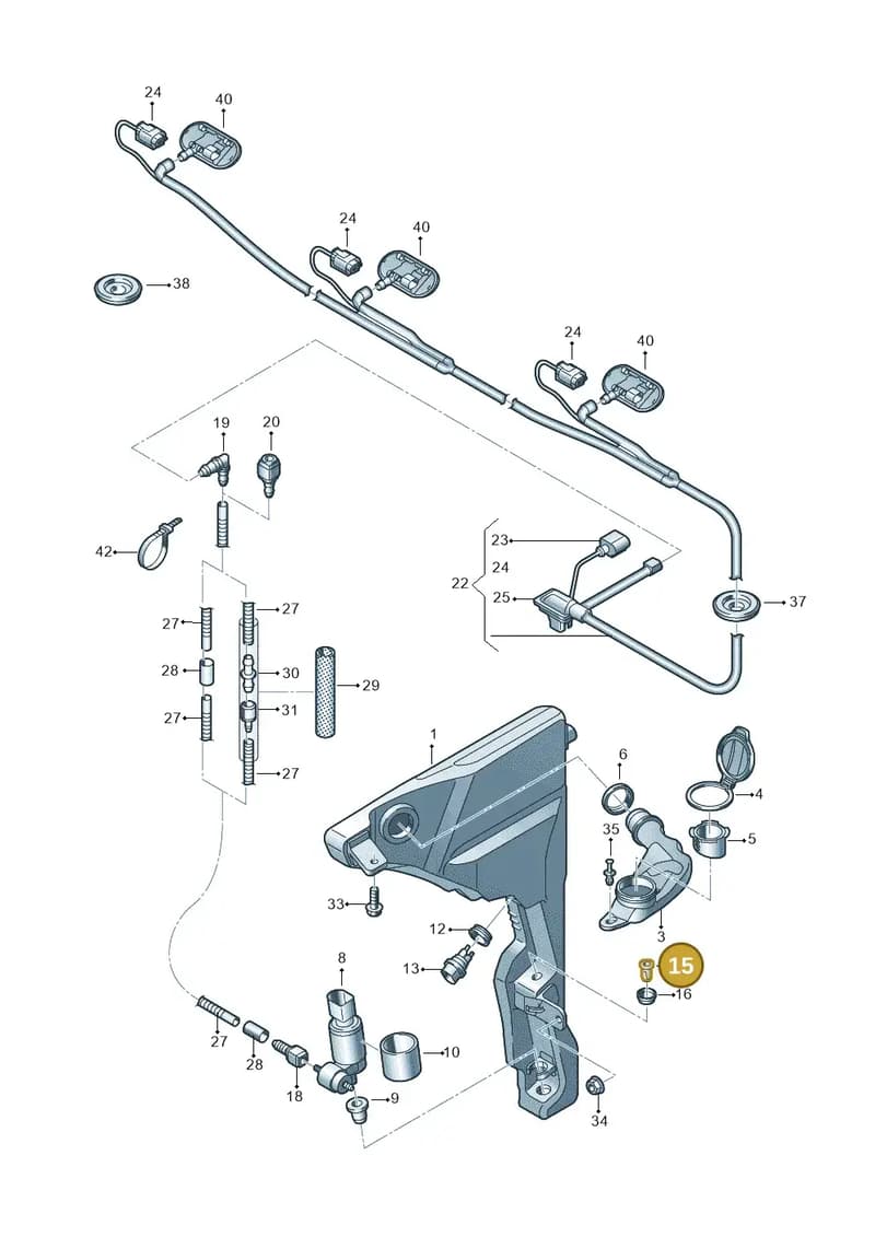 8W0955440 — Audi A8 (2017-2025) diagram 838955012, position 15