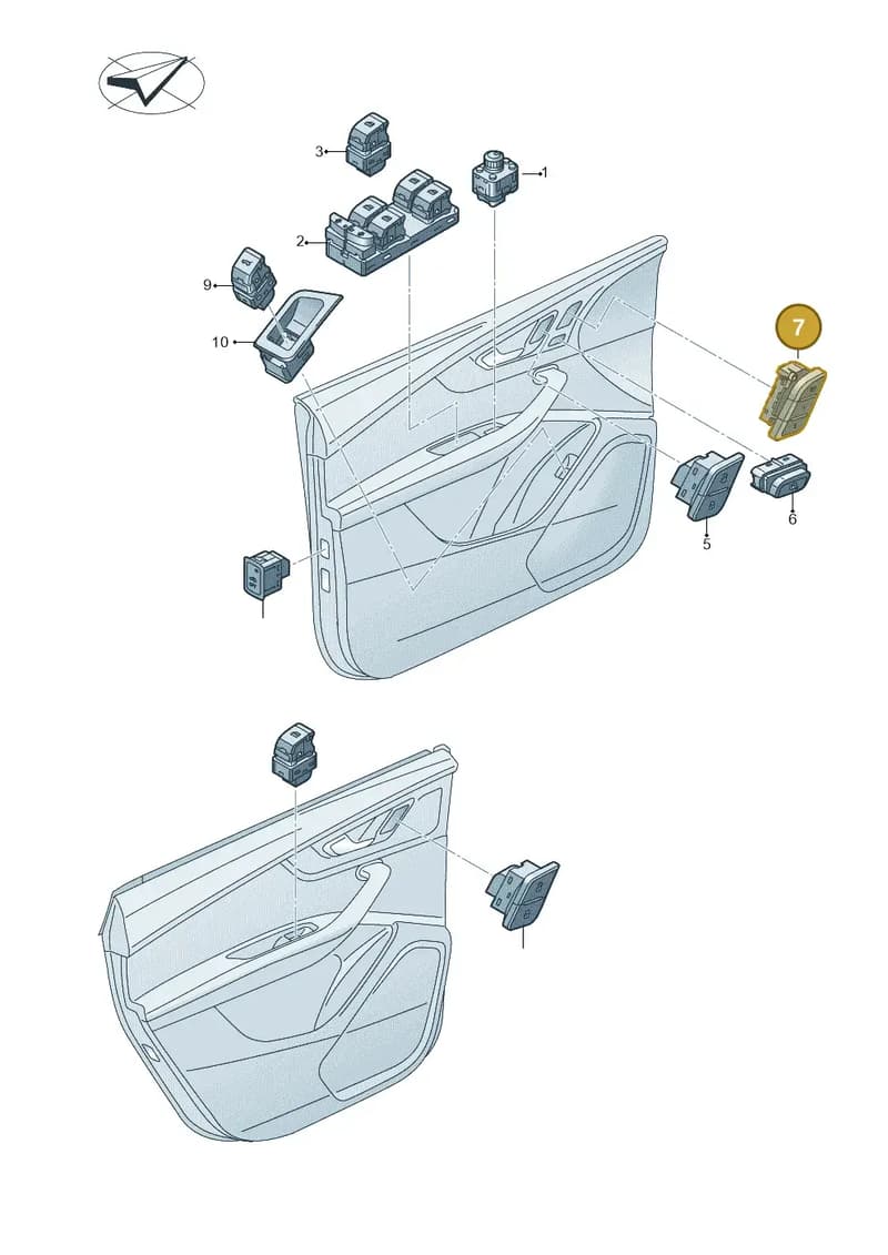 8W09597695PR — Audi RS4 Avant (2017-2025) diagram 859959000, position 7