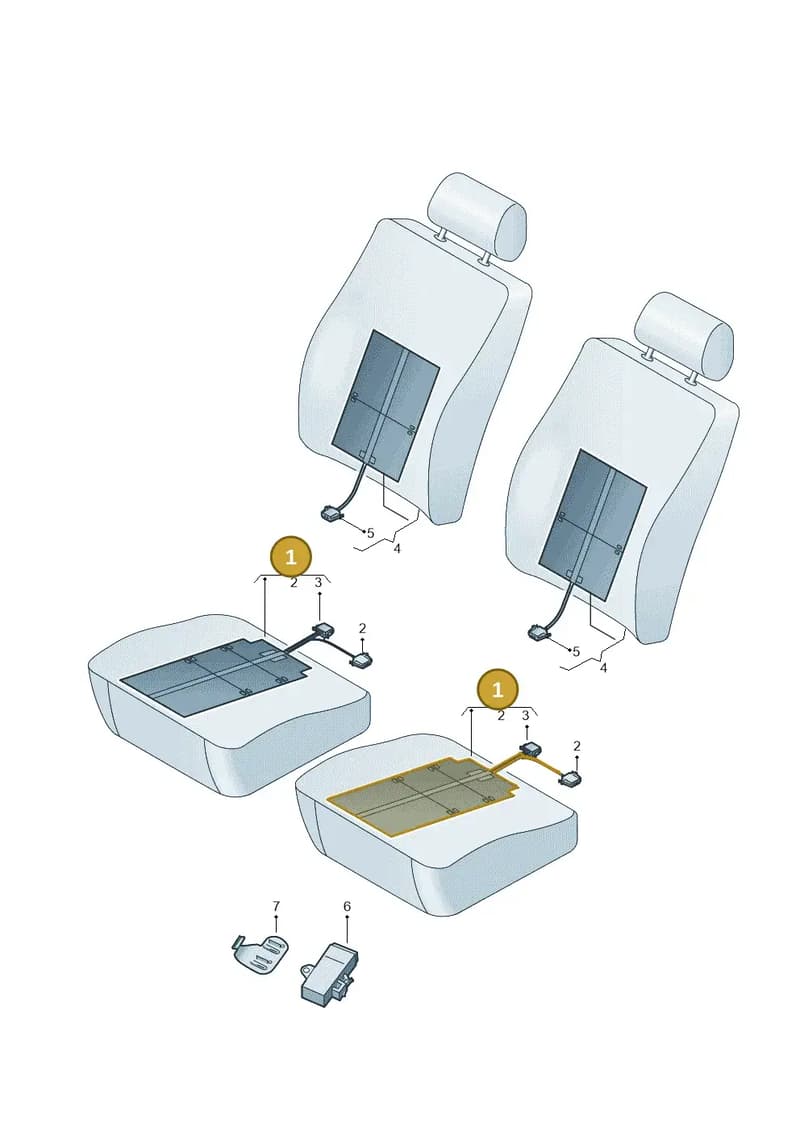 8W0963555F — Audi A4 (2015-2025) diagram 758963100, position 1