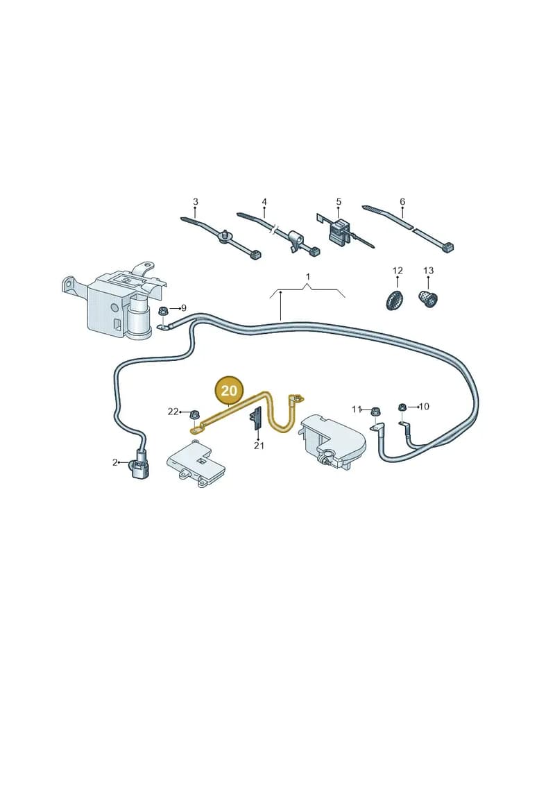 8W0971226D — Audi A5 Sportback (2016-2025) diagram 849972030, position 20