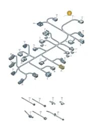 8W0971366KN Audi Seat Frame Wiring Harness