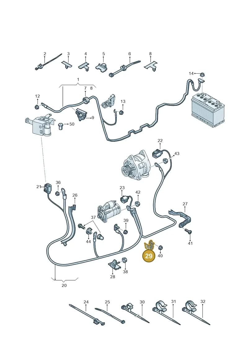 8W0971502A — Audi Q5 (2016-2025) diagram 896972000, position 29
