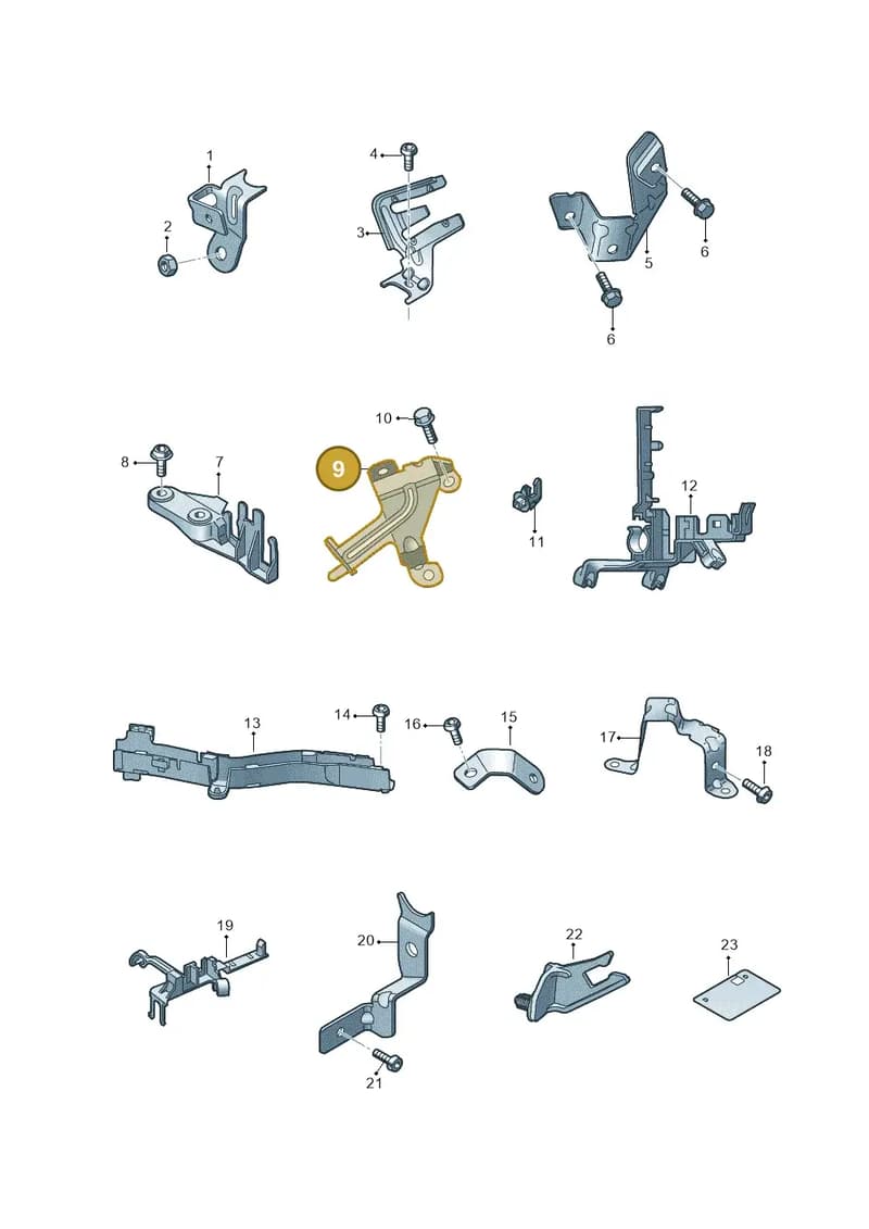 8W0971502AE — Audi Q5 (2016-2025) diagram 896971010, position 9