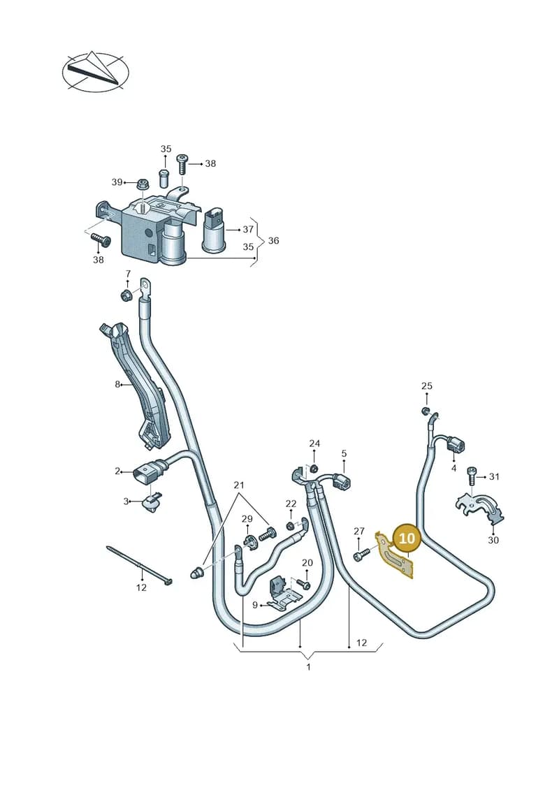 8W0971502N — Audi RS4 Avant (2017-2025) diagram 438972050, position 10