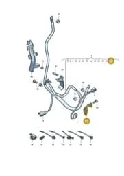 8W0971502T Audi Cable Holder
