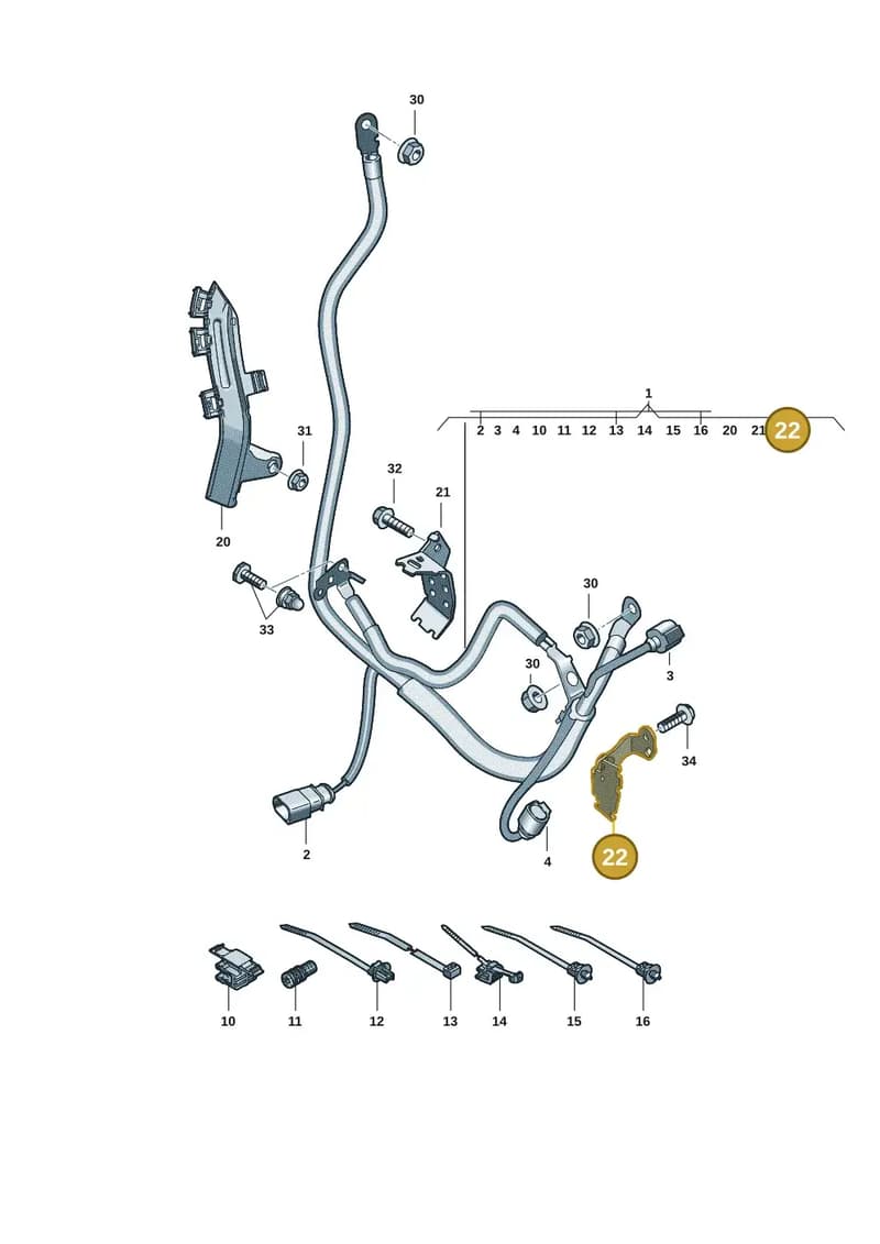 8W0971502T — Audi A5 Limousine (2024-2025) diagram 8wk972050, position 22