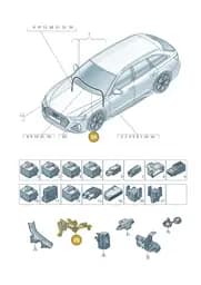 8W0971824A Audi Cable Guide