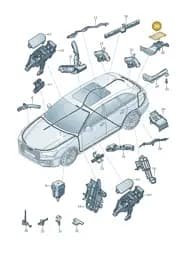 8W0971824BL Audi Cover for Cable Guide