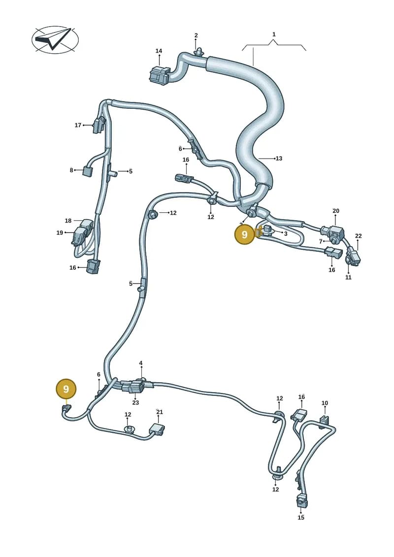 8W0971832C — Volkswagen ID.4 (2020-2025) diagram 10a972027, position 9