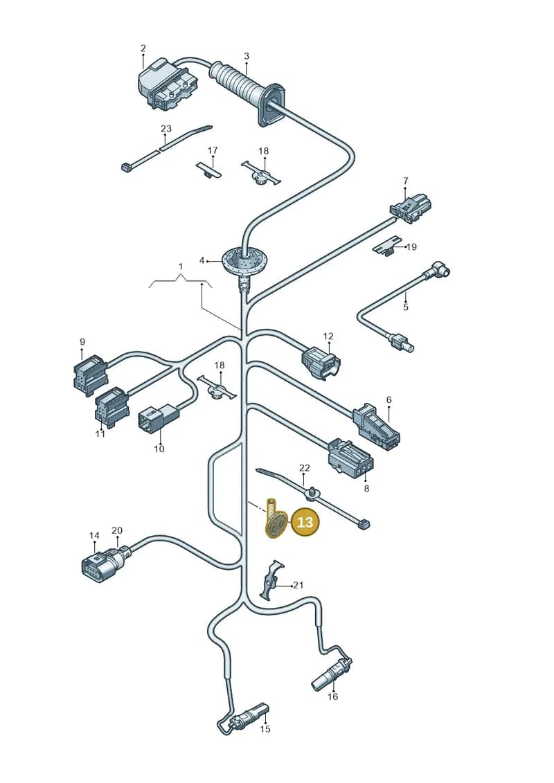 8W0971841 — Audi Q5 (2016-2025) diagram 896972350, position 13