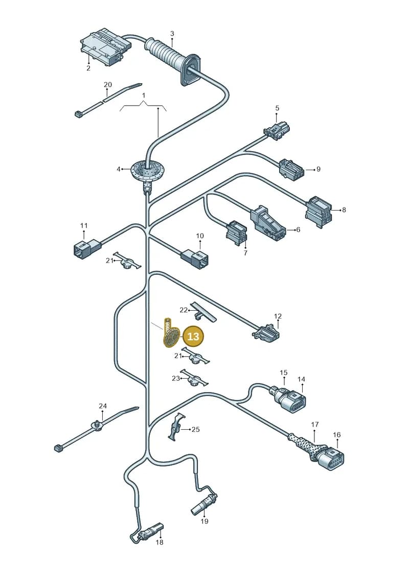 8W0971841 — Audi Q5 (2016-2025) diagram 896972370, position 13