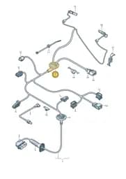 8W0971841 Audi Grommet