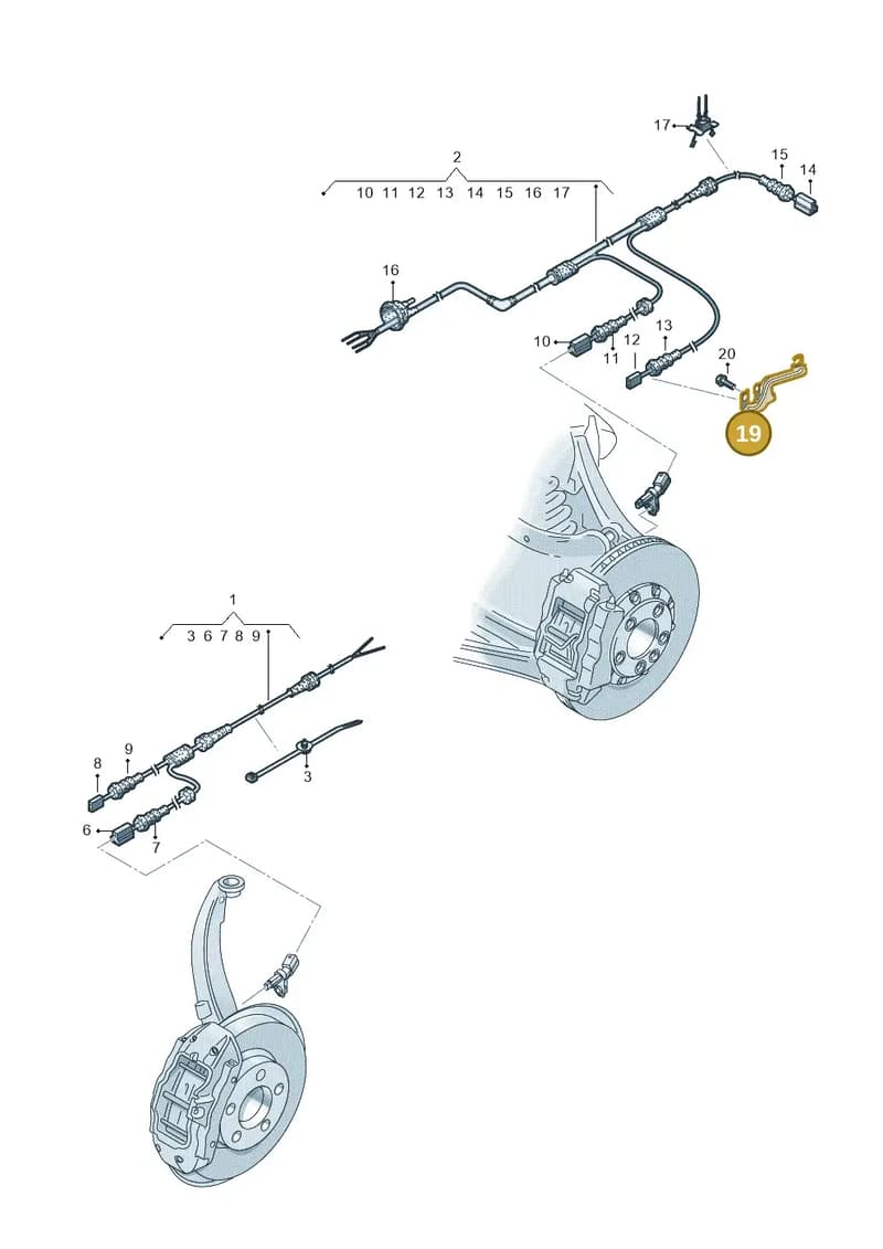 8W0971845AD — Audi RS4 Avant (2017-2025) diagram 897927100, position 19