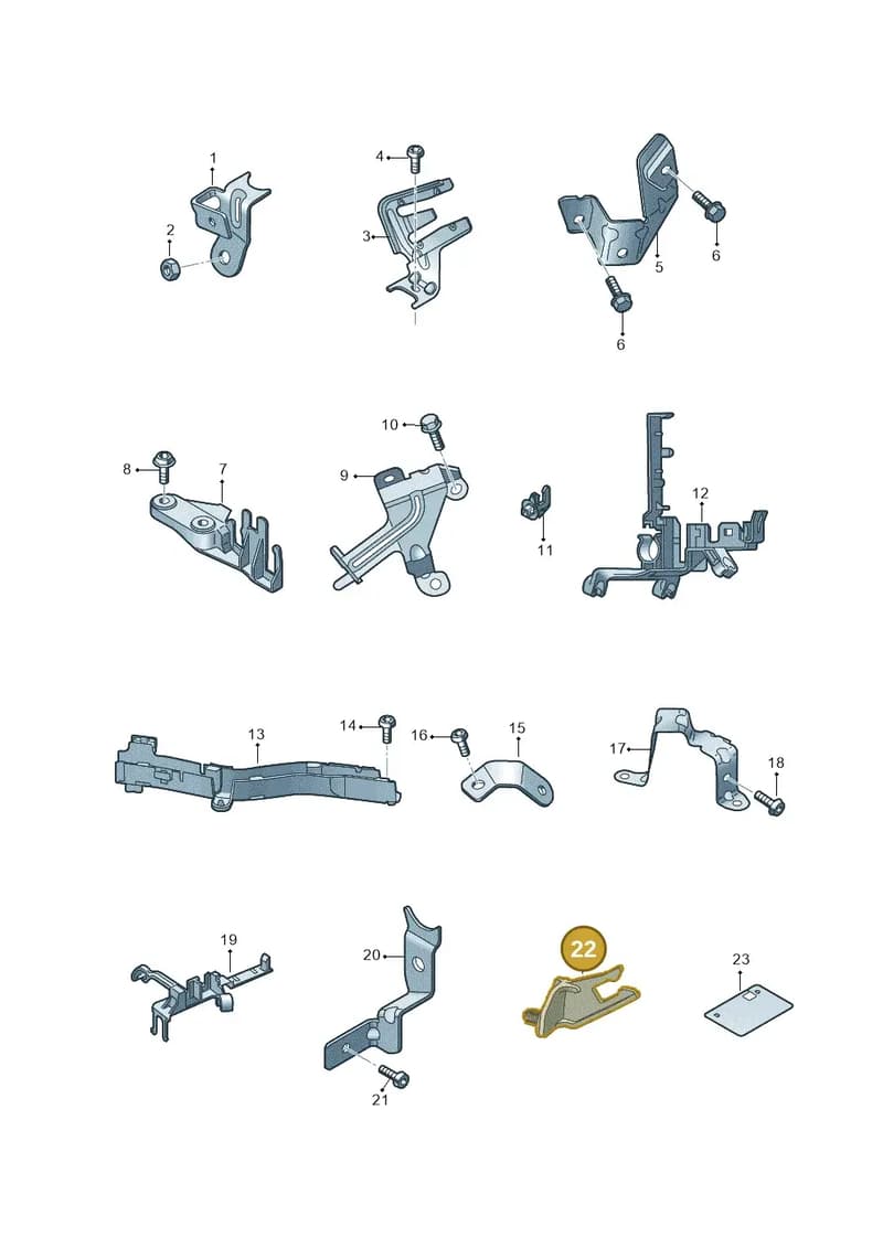 8W0971845AG — Audi Q5 (2016-2025) diagram 896971010, position 22