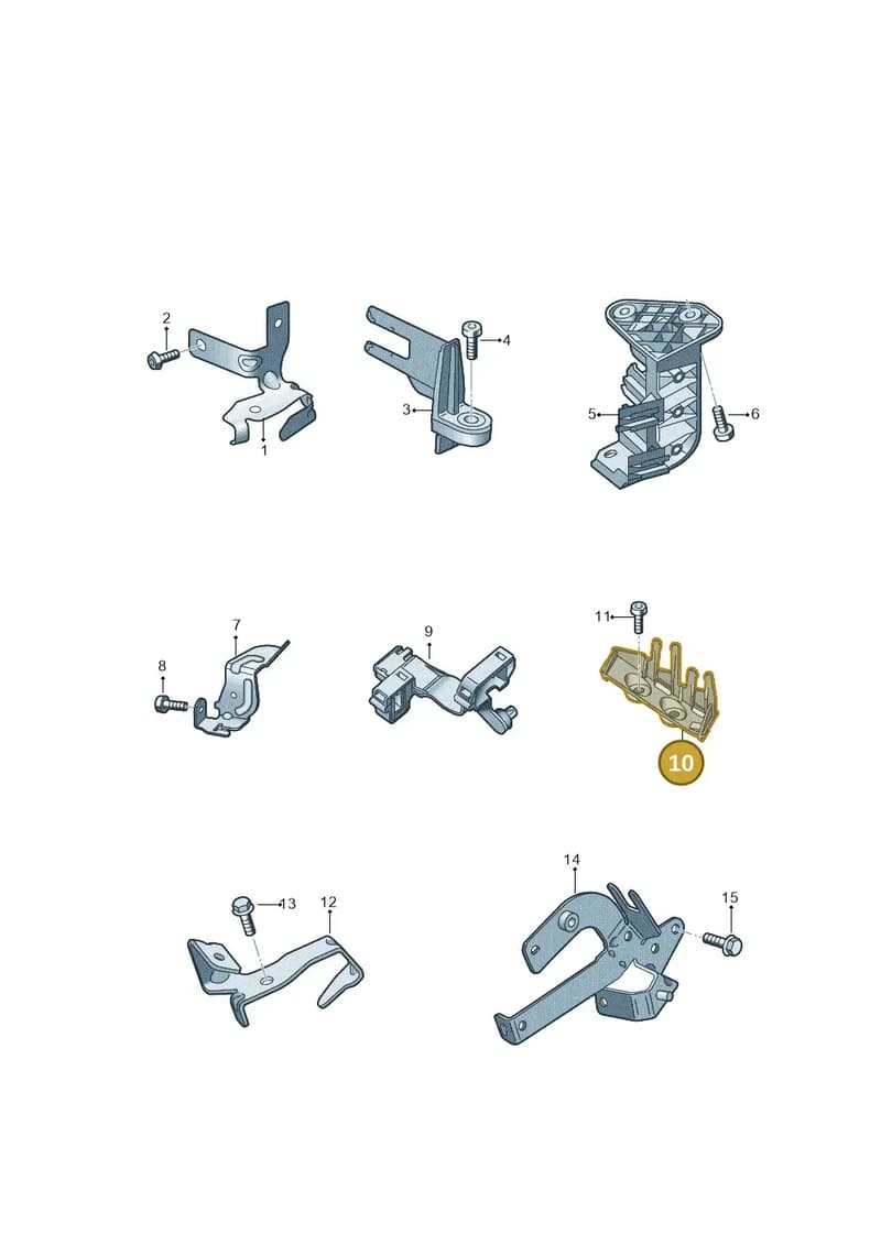 8W0971845H — Audi A5 Cabriolet (2016-2025) diagram 848971000, position 10