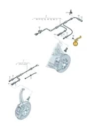 8W0971846E Audi Holder for Wiring Harness