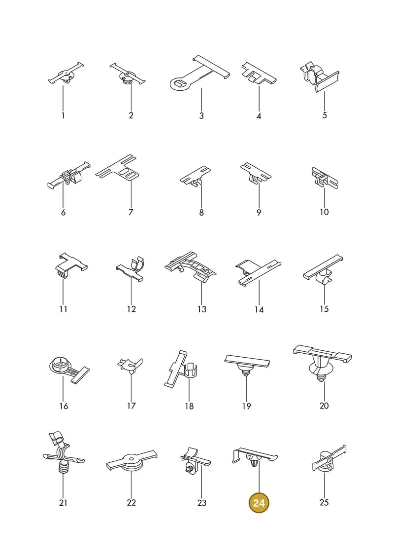 8W0971848A — Audi 1J0 platform diagram 198977060, position 24