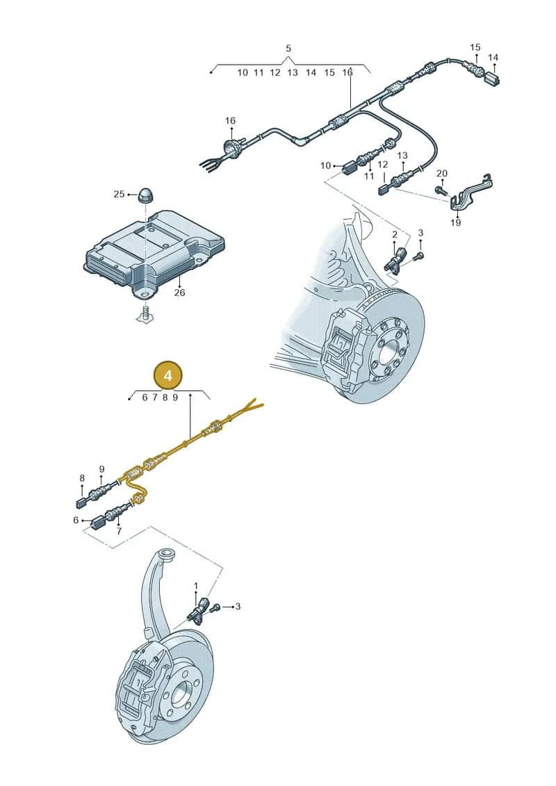 8W0972252 — Audi A4 (2015-2025) diagram 849927000, position 4