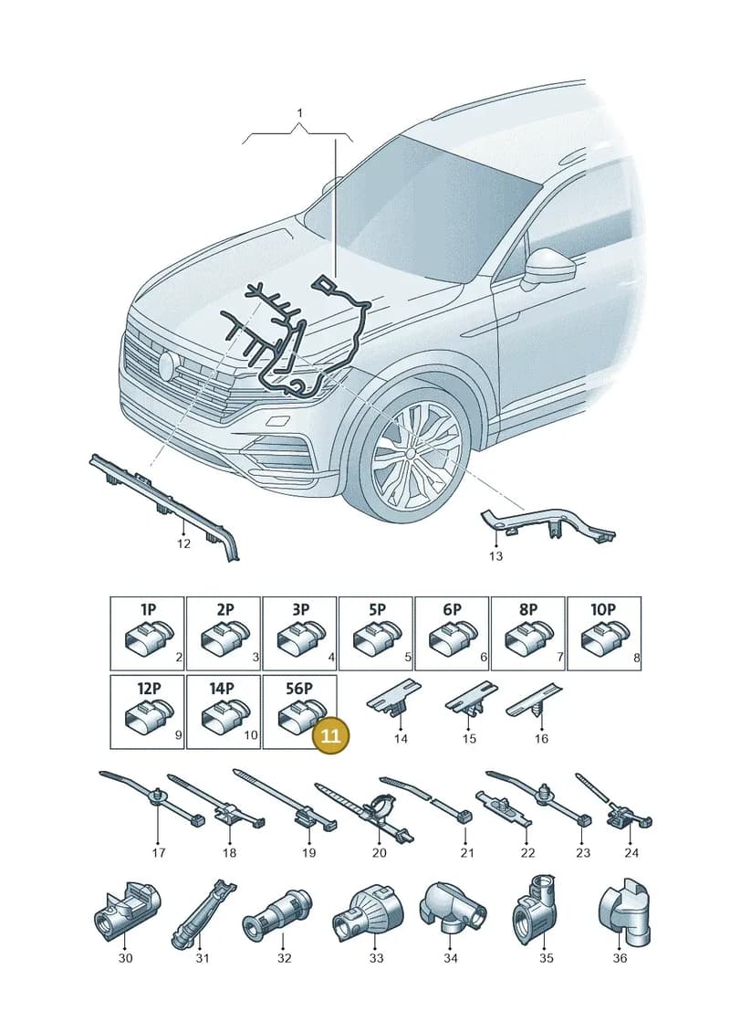 8W0973056D — Volkswagen Touareg (2017-2025) diagram 439971020, position 11