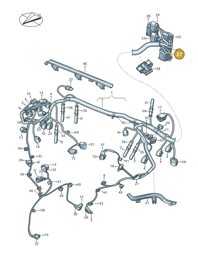 8W0973056D — Volkswagen Amarok (2022-) diagram 894971140, position 27