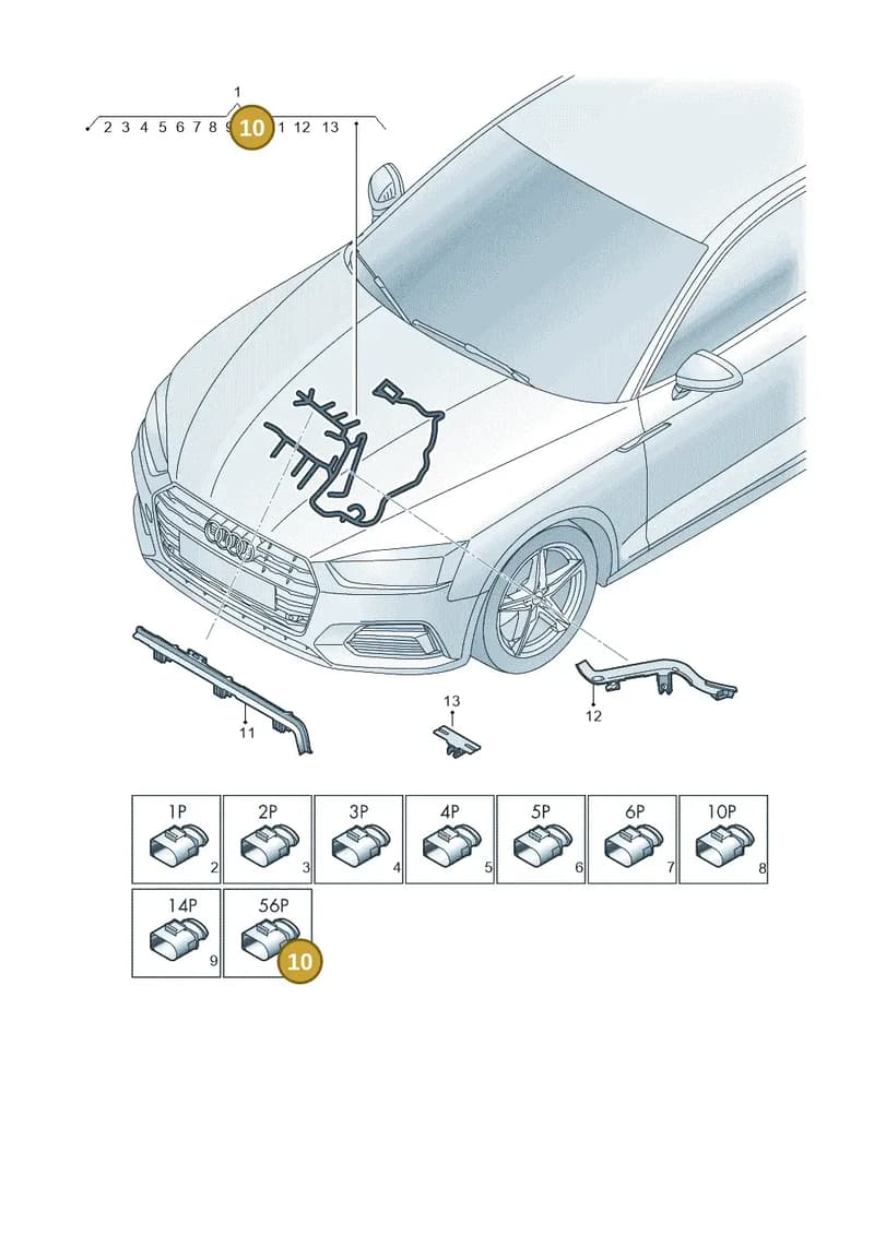 8W0973056K — Audi Q5 (2016-2025) diagram 897971450, position 10