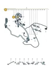 8W0973736A Audi Flat Contact Housing