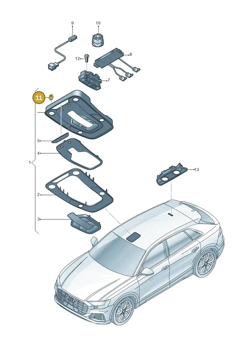 8W0998135 — Audi RS Q8 (2019-2025) diagram 429947000, position 11