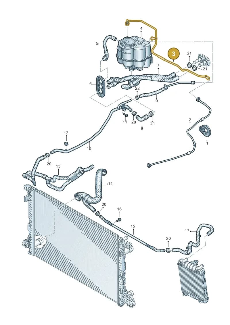8W1121081BK — Audi A5 Sportback (2016-2025) diagram 849121890, position 3