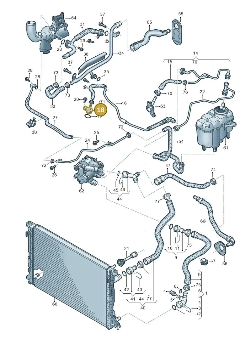 8W1121081BL — Audi A5 Sportback (2016-2025) diagram 849121210, position 18