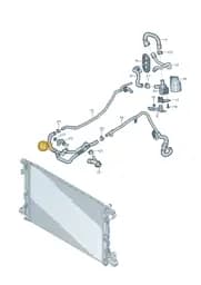 8W1121609D Audi Coolant Hose