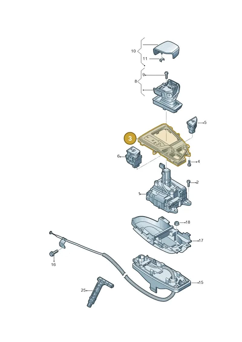 8W1713111DESX — Audi RS4 Avant (2017-2025) diagram 849713100, position 3