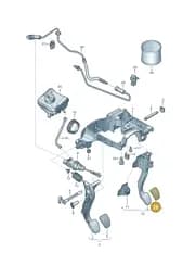 8W1721173A Audi Cap for Foot Brake Pedal