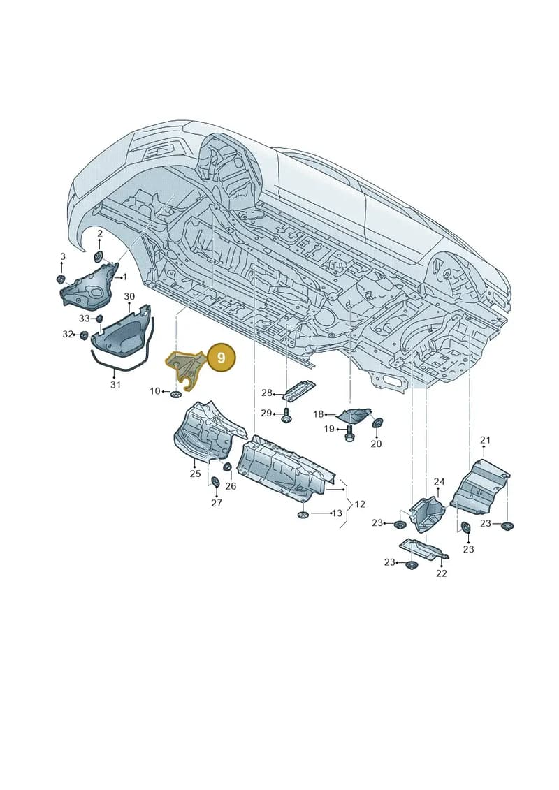 8W1804164D — Audi RS5 Sportback (2017-2025) diagram 847804000, position 9