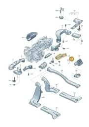 8W1819389 Audi Air Guide