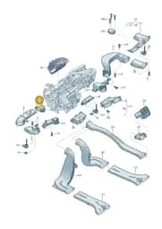 8W1819721 Audi Air Guide
