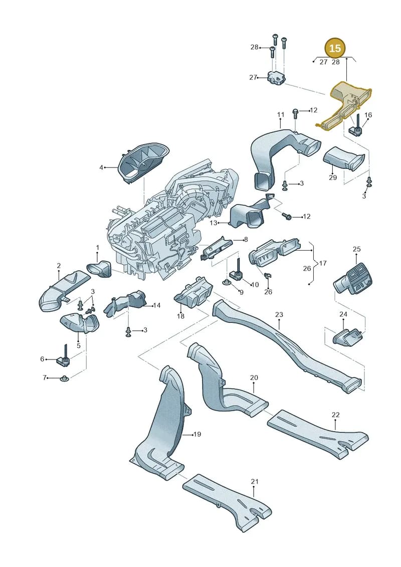 8W1819726A — Audi RS4 Avant (2017-2025) diagram 849819100, position 15