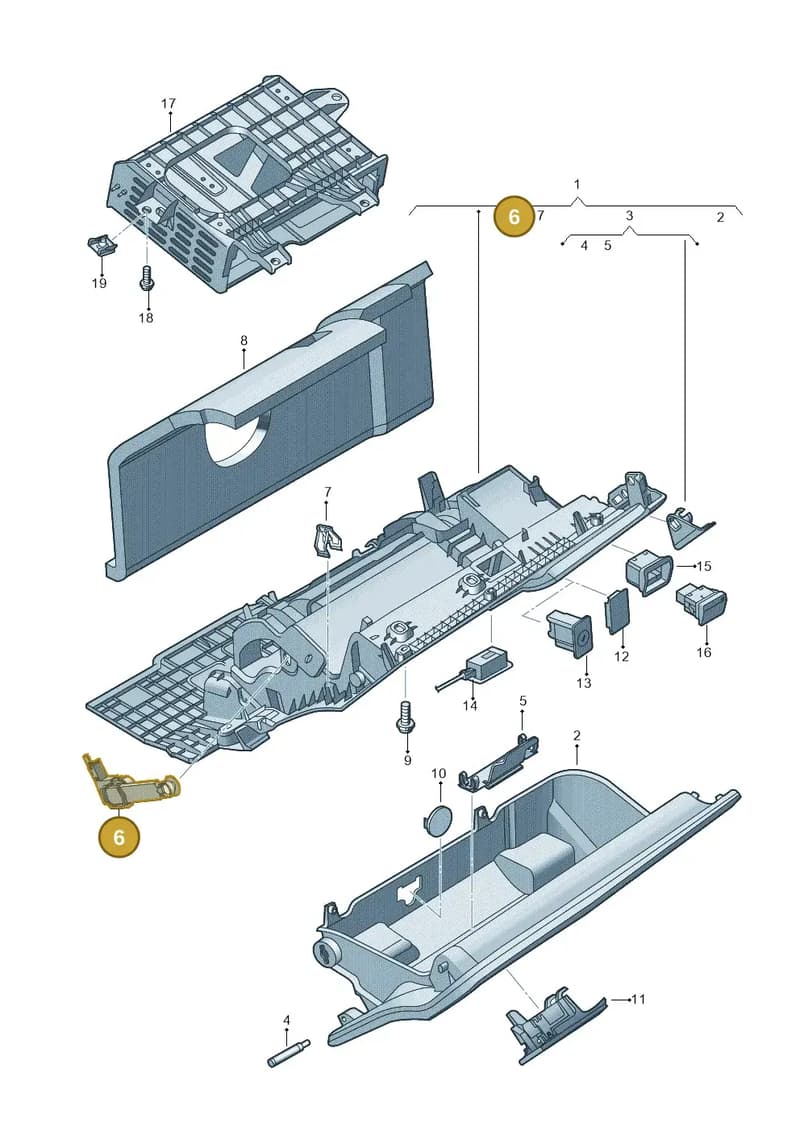 8W1880324 — Audi RS4 Avant (2017-2025) diagram 849857200, position 6