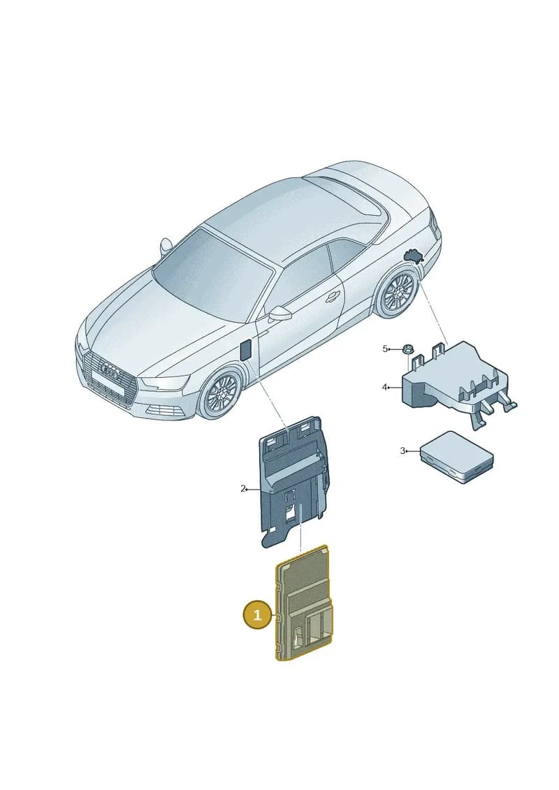 8W1907063CN — Audi A5 Cabriolet (2016-2025) diagram 848907020, position 1