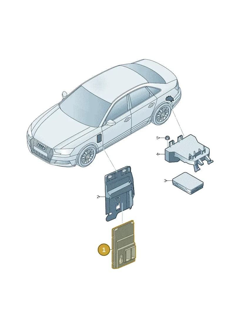8W1907063CN — Audi A4 (2015-2025) diagram 849907020, position 1
