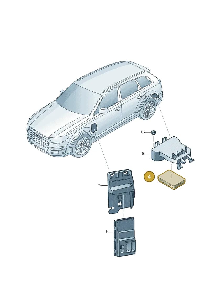 8W1907064DR — Audi Q7 (2015-2025) diagram 859907020, position 4
